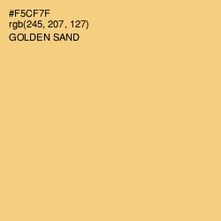 #F5CF7F - Golden Sand Color Image